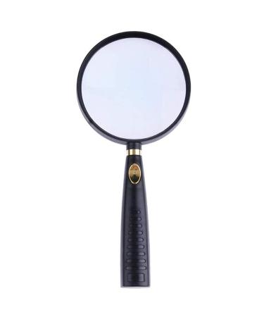 Magnifiers 100% Hd Glass Handheld Magnifying Glass 10X High Optical Real Glass Magnifier Lens for Reading Outdoor Microscope Optical Lenses Protect Vision Without Hurting Eyes Lofty Ambition