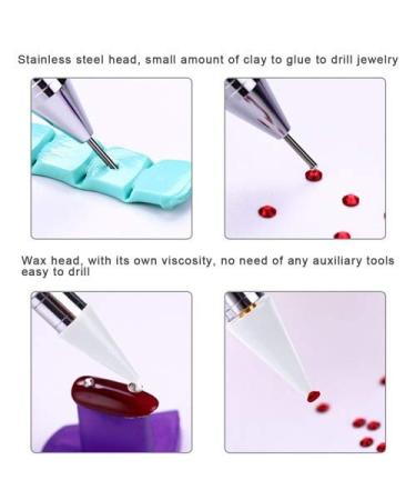 CHStarina 1500 Pieces Rhinestones Kit - 6 Sizes Crystal Flat Back Gems with Tweezers & Pencil for Nail Art Face & DIY Clothing - Buy Online on GoSupps.com