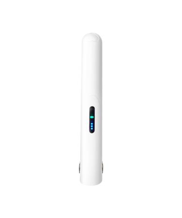 Cordless Hair Straightener and Curler 2 in 1 Ceramic Flat Mini Wireless Portable Travel Hot Tools for All Hairstyles Straight for Women Men USB Rechargeable with Vibrating Platform (White One Size) One Size White