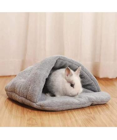 HzNzYHD 2 PCS Guinea Pig Bed Set with Cage Mat Soft Warm Hamster Bed Cave Nest Cushion for Small Animal Chinchilla Hedgehog Ferret Bunny gray - Buy Online on GoSupps.com
