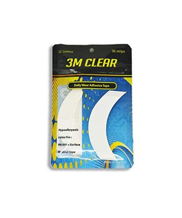 Buy 3M 1522 Die-Cut CC Contour Daily Wear Wig Adhesive - 36 Latex-Free Clear Medical Tape Strips for Secure Hold - Buy Online on GoSupps.com