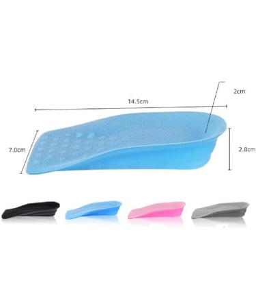 Half Height Increase Heel Cushions - Shoe Lift Inserts for Plantar Fasciitis Heel Pain & Arch Support - Blue Metatarsal Pads - Buy Online on GoSupps.com