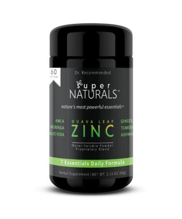 Super Naturals - All Natural Zinc Supplement from Guava Leaf Extract | Immune Support Boost+ | 100% All Natural | No Chemicals No Synthetics | Powder | 60 Day Supply