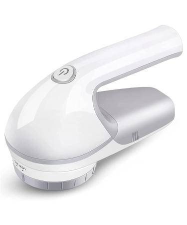 Electric Lint Remover Hair Ball Trimmer Sweater Remover Trimmer with Small Brush Inside(Gray+White)