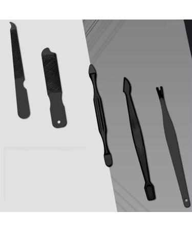Nail Clippers Set Black Nail Clippers Set Full Set of Men's Nail Clippers Set Box Acne Needles Nail Groove Special Pedicure Knife Tools for Home Use Nail Care kit(Black 8PCS) 8PCS Black - Buy Online on GoSupps.com