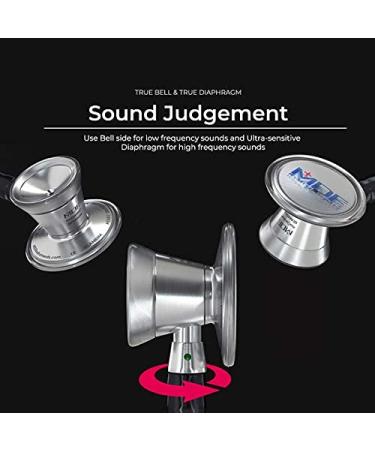 MDF Instruments Starry Night ProCardial Stethoscope - Lightweight Titanium Dual Head Adult Starry Night Tube Titanium Blue Capridium Chestpiece - MDF797TSNCD - Buy Online on GoSupps.com