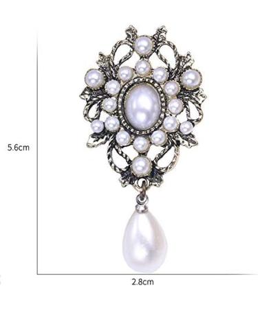 Brooch Brooches for Women Imitation Charming Antique Drop Brooch Pin Women Mujer Bijoux Gift Jewelry Brooch Pins for Women - Buy Online on GoSupps.com