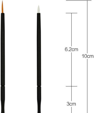 Healeved 100pcs Wand Applicator Eyeliner Liquid Makeup Lip Gloss White Eye Liner Eyeliner Brushes Fine Point 15cmX10cm Orange - Buy Online on GoSupps.com