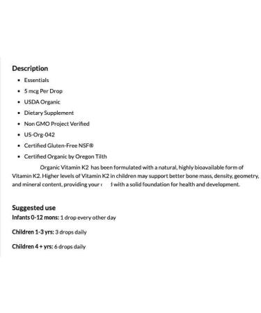 Non-GMO gluten-free vitamin K2 berry flavor 7.5 ml - Buy Online on GoSupps.com