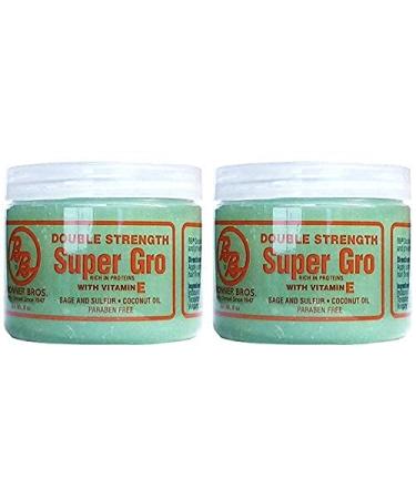 Bronner Brothers Double Strength Super Gro with Vitamin E 6 fl oz (Pack of 2) - Moisturizing Hair Treatment Set - Buy Online on GoSupps.com