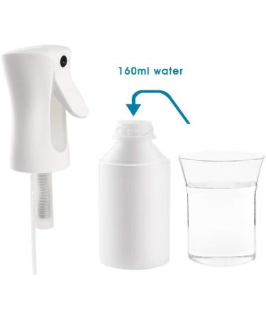 Uervoton 160ml Continuous Ultra Fine Spray Bottle - Salon Hairdresser Water Tool - White - Buy Online on GoSupps.com