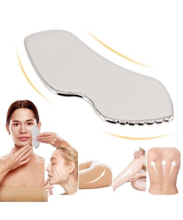 Gua Sha Manual Massage Guasha Tool Face Metal Gua Sha comb for eyes face neck body tightening skin reducing swelling