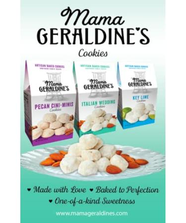 Geraldine's Italian Wedding Cookies - Almonds & Amaretto - 6 oz Box | Authentic Recipe | 1 Pack - Buy Online on GoSupps.com