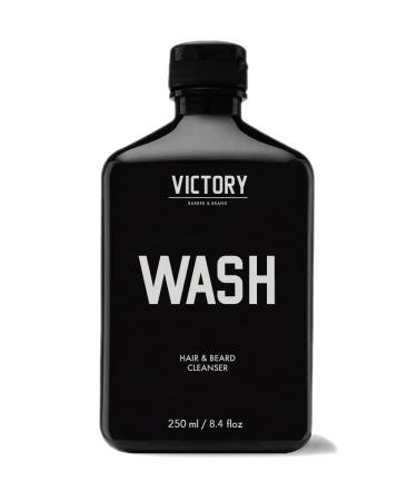 Hair and Beard WASH by Victory Barber & Brand | Men's Shampoo Made in the USA| Beard Shampoo and Beard Conditioner and Natural Shampoo for Men | Beard Shampoo Conditioner Set