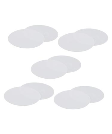 10pcs Nail Polish Palette Makeup Mixing Nail Art Holder Nail Polish Holder Cosmetic Mixing Tool Manicure Display Tools Nail Tip Holder Nail Art Supplies White Round Set 9.5X9.5X0.1CM White