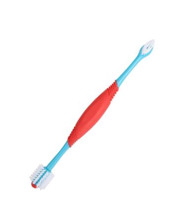 Beavorty 2pcs Cat for Dual-head Double Convenient Tooth Double-headed Brush Manual Pet Supple Bristles