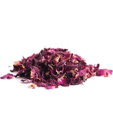 Dried Edible Rose Petals 8g by Virgolden - Premium Natural Scent for Bath, Spa, Wedding Confetti & Crafts - Buy Online on GoSupps.com