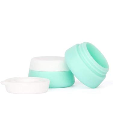 Solustre 3PC Silicone Cosmetic Containers - Travel Lotion Bottles for Creams | 20ml Sample Glasses with Densely Sealed Lids - Buy Online on GoSupps.com