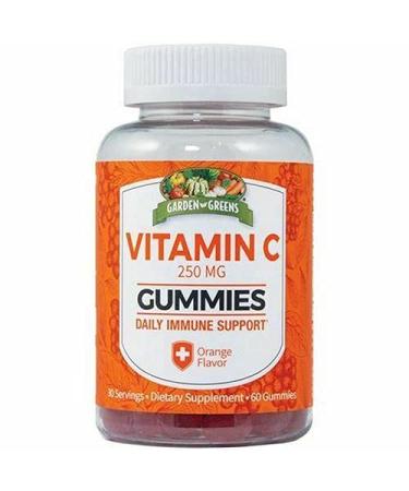 Garden Greens Vitamin C Gummies - Orange - 30 Servings