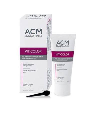 VITICOLOR SKIN CAMOUFLAGE GEL. Long lasting natural colouration for Vitiligo Skin. 50ml by Oxyvita Ltd - Buy Online on GoSupps.com