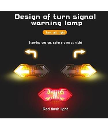 JINKEY Bike Turn Signals Tail Light | 120 Lumens USB Rechargeable LED | Wireless Remote | IPX5 Waterproof - Buy Online on GoSupps.com