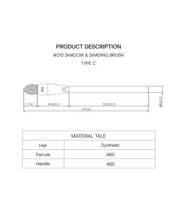 Shadow & Shading Brush #013 | Vegan Makeup Brush for K-Beauty | International Shipping Available - Buy Online on GoSupps.com