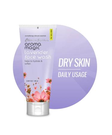 Aroma Magic Lavender Face Wash | Hydrating & Soothing Cleanser for Dry Skin | Anti-Aging Benefits | Refreshing 3.38 Fl Oz - Buy Online on GoSupps.com