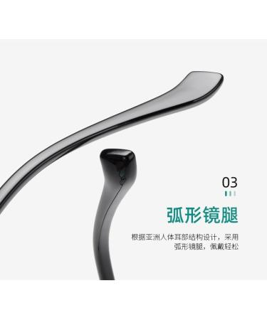 SERONI TR90 Polygon Blue Light Blocking Glasses for Men & Women | Anti-UV Ray Computer & Reading Glasses - 54mm Black Frame - Buy Online on GoSupps.com