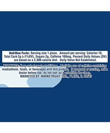MEG Military Energy Gum - 100mg Caffeine Boost Energy & Performance | Arctic Mint Spearmint Cinnamon | 8 Packs (40 Count - Buy Online on GoSupps.com