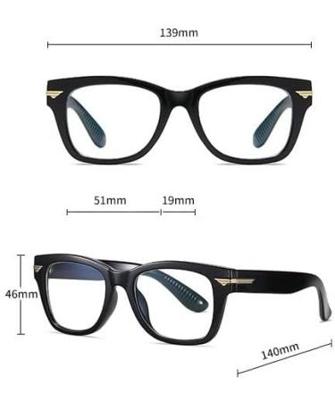 PARWANA Lightweight Anti-UV Reading Glasses - Blue Light Blocking Computer Readers - Large Flat Light Mirror +100 C3 - International Shipping Available - Buy Online on GoSupps.com