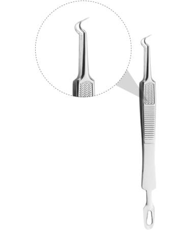 BELLIFFY 3pcs Clip Pimple Blackhead Blemish Extractor Pimple Tweezers Remover Kit Stainless Steel Silver - Buy Online on GoSupps.com