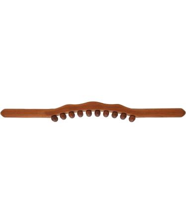 Buy Wooden Massage Tab | Curved Manual Massage Tools for Neck & Back Pain Relief | 20-Pearl Hand Massager for Muscle Release - Buy Online on GoSupps.com