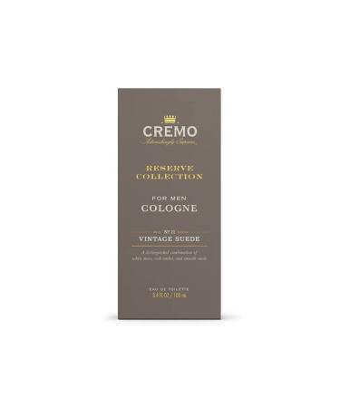 Cremo Vintage Suede Cologne Spray - White Moss, Rich Amber, Smooth Suede - 3.4 oz - Buy Online on GoSupps.com