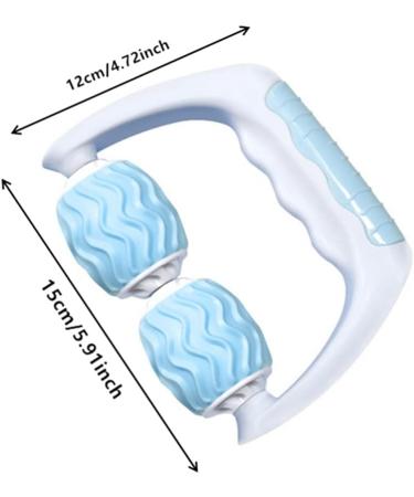 YGMXZL 360 Foam Massage Roller with 2 Massage Balls - Handheld Muscle Relief for Leg Neck Arm & Back Pain (Pink) - Buy Online on GoSupps.com