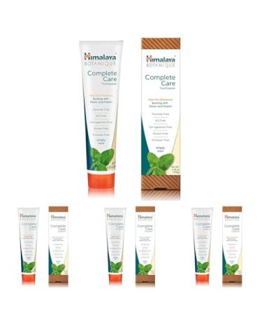 Himalaya Botanique Simply Mint Complete Care Toothpaste Refreshing Mint Flavour | Strong Teeth | Healthy Gums | Fresh Breath - 150g (Lot de 4)