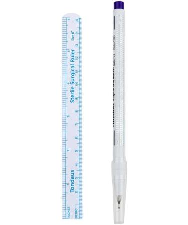  Tiuimk AJQC Medical Microblading Eyebrow Pen with Measuring Lines and Fixing Eyebrow Pen - Non-Toxic and Easy to Use - Buy Online on GoSupps.com