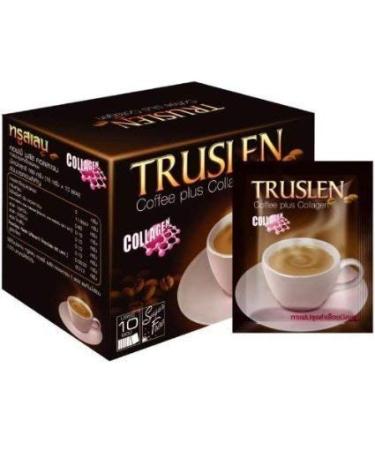 Truslen Coffee Plus Collagen Sugar Free Instant Coffee Diet Slimming 2 Box 20 Sachets