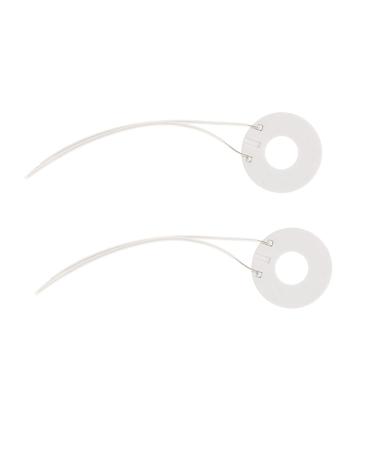 Housoutil 6 Pcs Ceramic Coil Heating Plates Hair Styling Tools Mechanic Tool Hair Waver Replacement Hot Ring Hot Ring for Hair Styling Heating Rings for Replacing Electro-thermal J 9.5X2.5CMx3pcs Whitex3pcs