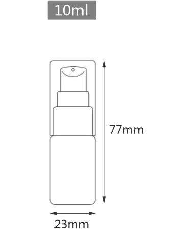ZEOABSY 6 Pieces 10 ml Transparent Lotion Bottles with White Pump 10ml Empty PET Plastic Lotion Pump Bottle Cosmetic Gel Travel Container for Cosmetic Make up Cleaning + 1 x Funnel Transparent 10ml - Buy Online on GoSupps.com