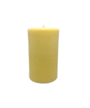 Bear Natural Organics 3.75 inches Yellow Mental Clarity Scented Aromatherapy Pillar Candle
