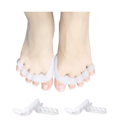 Toe Separators Toe Spacers Toe Straighteners Toe Stretchers for Hammer Toe Overlapping Toes Crooked Toes - Bunion Corrector for Women & Men