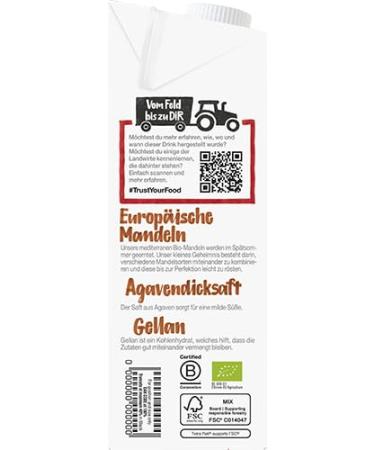 Provamel Organic Almond Drink - Vegan Lactose-Free Gluten-Free UHT | 8x1L Pack - Buy Internationally - Buy Online on GoSupps.com
