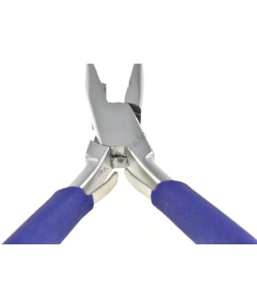 5" Professional Hair Extension Stainless Steel Multifunctional Plier for Bond Removal & Fitting Tool Blue Grip - Buy Online on GoSupps.com
