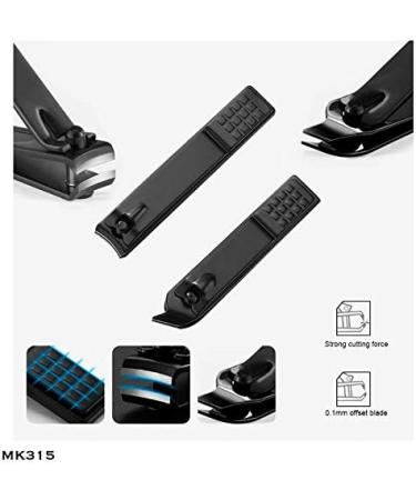 Manicure Pedicure Set | Nail Clippers | Scissors | Tweezers | Ear-pick | Black Stainless steel Men Women Travel Size Nail Grooming Tool Kit Blue - Buy Online on GoSupps.com