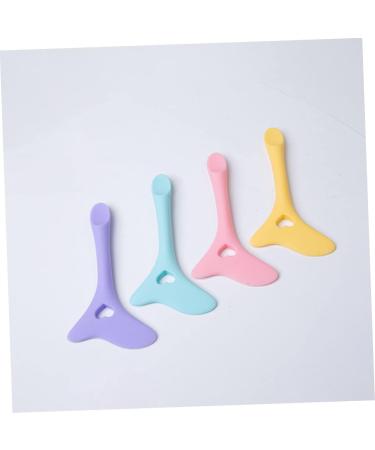 Angoily Eyeliner Aid Silicone Molds Eyeshadow Multipurpose Tool Eyeliner Applicator Tool Eyelash Spoon 11.7X5.9CM Blue - Buy Online on GoSupps.com