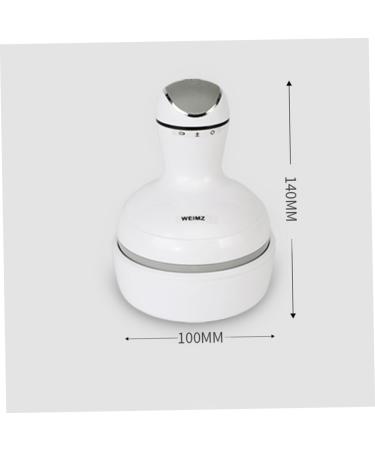 Healvian Electric Head Massager - Silica Gel White | Relaxation & Stress Relief | International Shipping Available - Buy Online on GoSupps.com