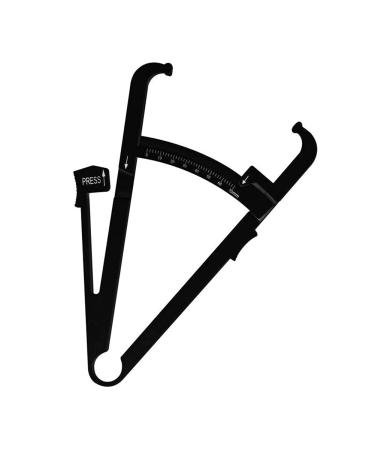 Cretty-Meet Personal Body Fat Tester Calipers with Manual and Body Fat Charts Fitness Measure - Black
