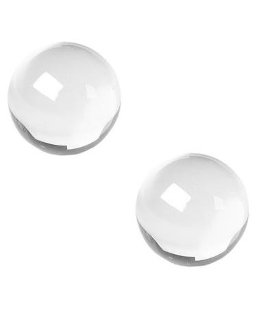 Beavorty massage tools 2st crystal fitness ball Mini tools massage ball baoding fitness ball exercise meditation sphere hand healing balls hamster cages older white crystal rouperst stone jade