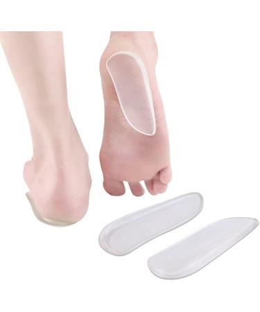 Inserts Heel Cups - GEL Foot Care Cushion for Shock Absorption & Blister Prevention | Adult Comfort Sports (Medium Clear - Buy Online on GoSupps.com