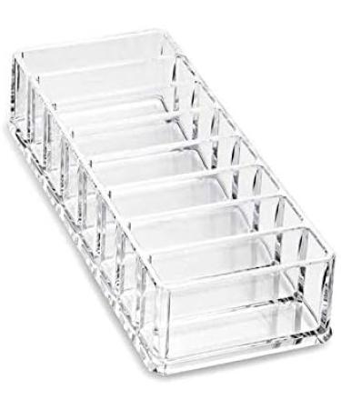 Anncus 1Pc 8 Slot Transparent Cosmetic Storage Box Acrylic Desktop Storage Box Puff Box Lipstick Eye Shadow Blush Display Stand - Buy Online on GoSupps.com